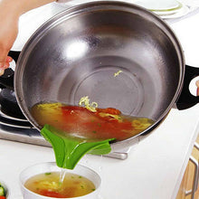 Load image into Gallery viewer, Silicone Anti-spill Drain Pans Round Rim Deflector Liquid Soup Diversion Mouth